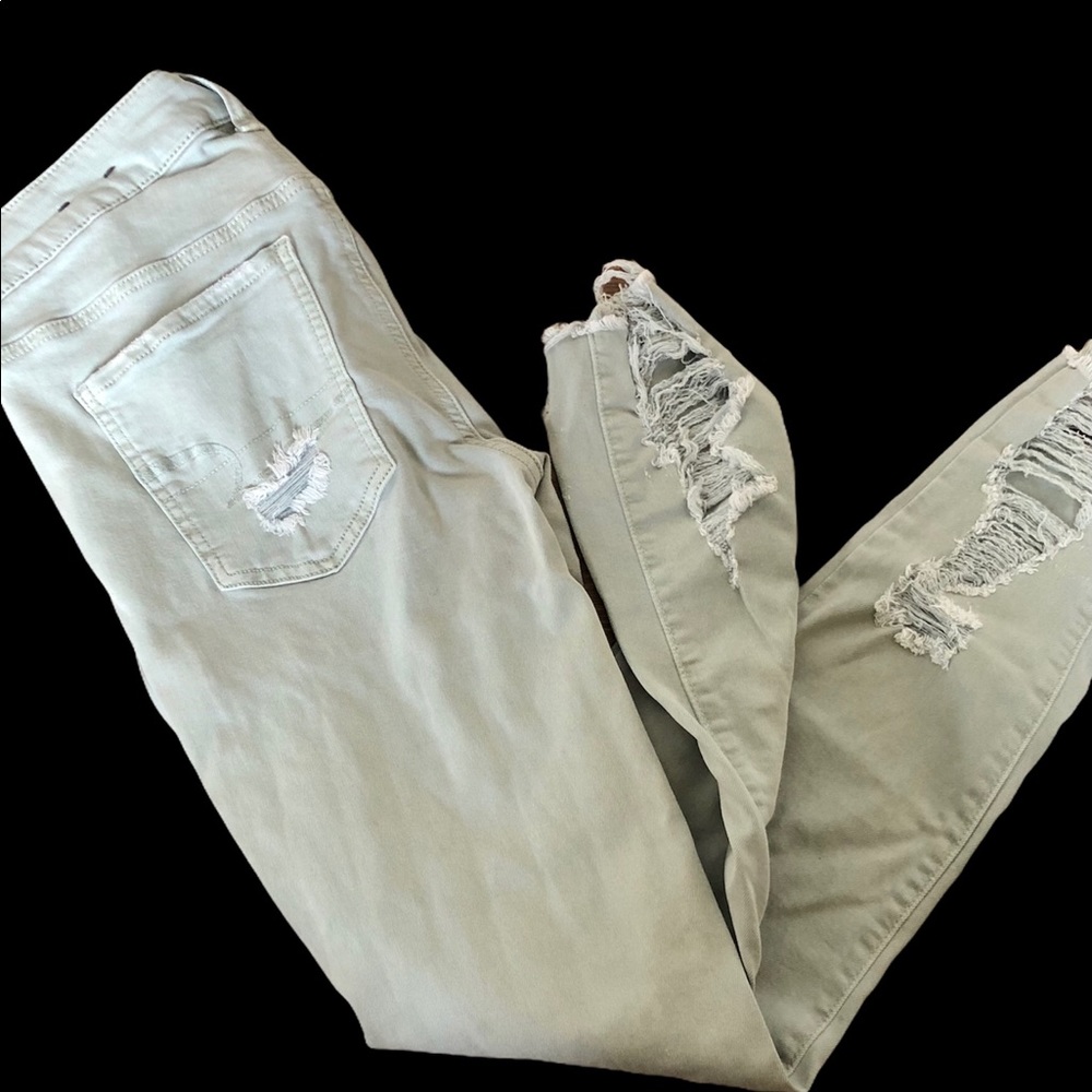 Distressed American Eagle Jegging Dize 8
